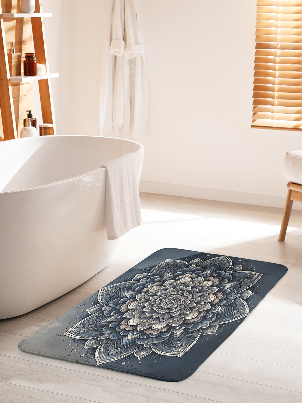 

Коврик для ванной туалета душа JoyArty "Орнаментный цветок", bath_sd1880_60x100