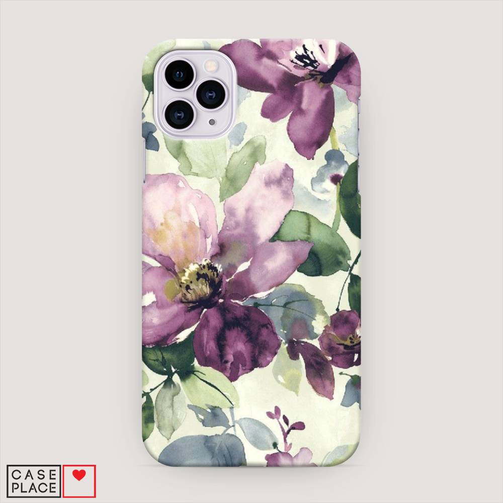 

Пластиковый чехол "Сиреневые цветы-акварель" на Apple iPhone 11 Pro, 12320-7