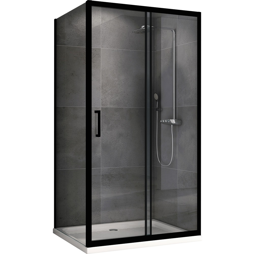 фото Душевой уголок abber schwarzer diamant 160х90 ag30160b-s90b черный