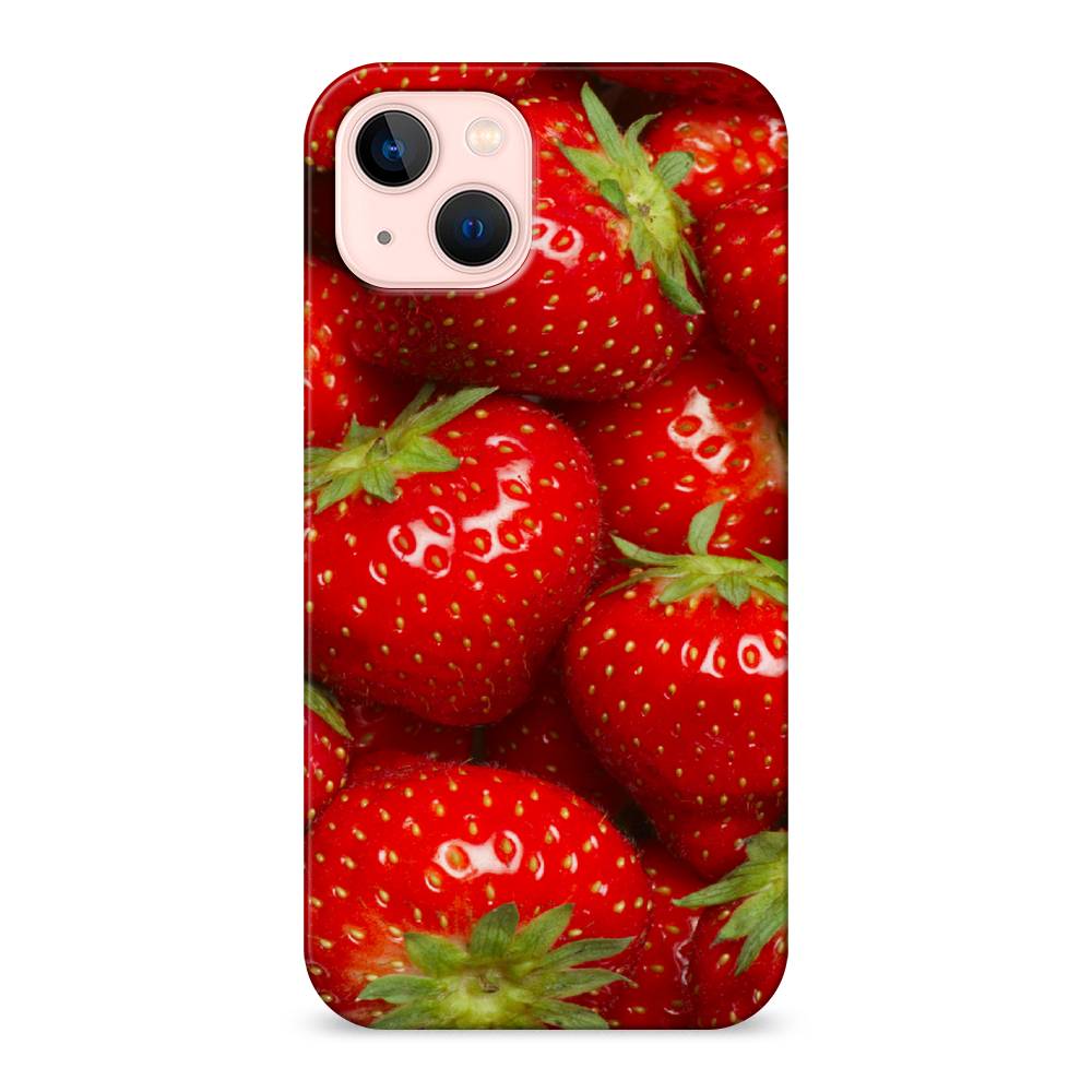 

Пластиковый чехол "Клубника" на Apple iPhone 13, 14220-7