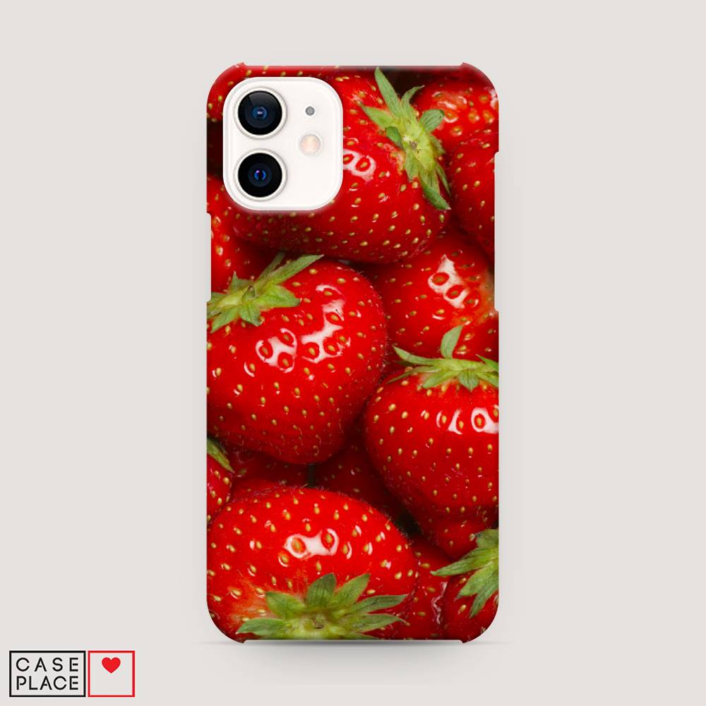 

Пластиковый чехол "Клубника" на Apple iPhone 12 mini, 12620-7