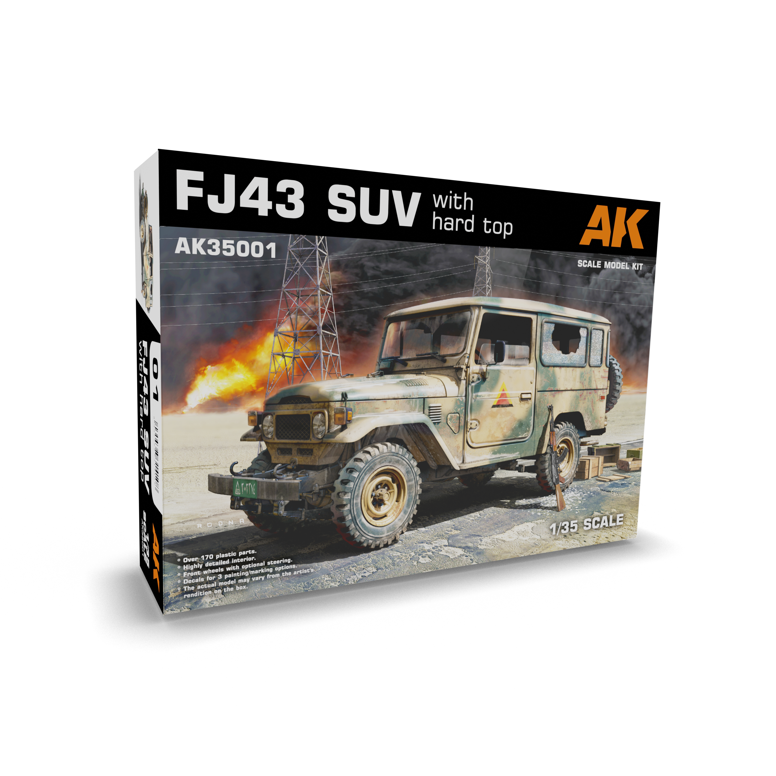 

Сборная модель Внедорожник FJ43 SUV с жёстким верхом AK Interactive AK35001