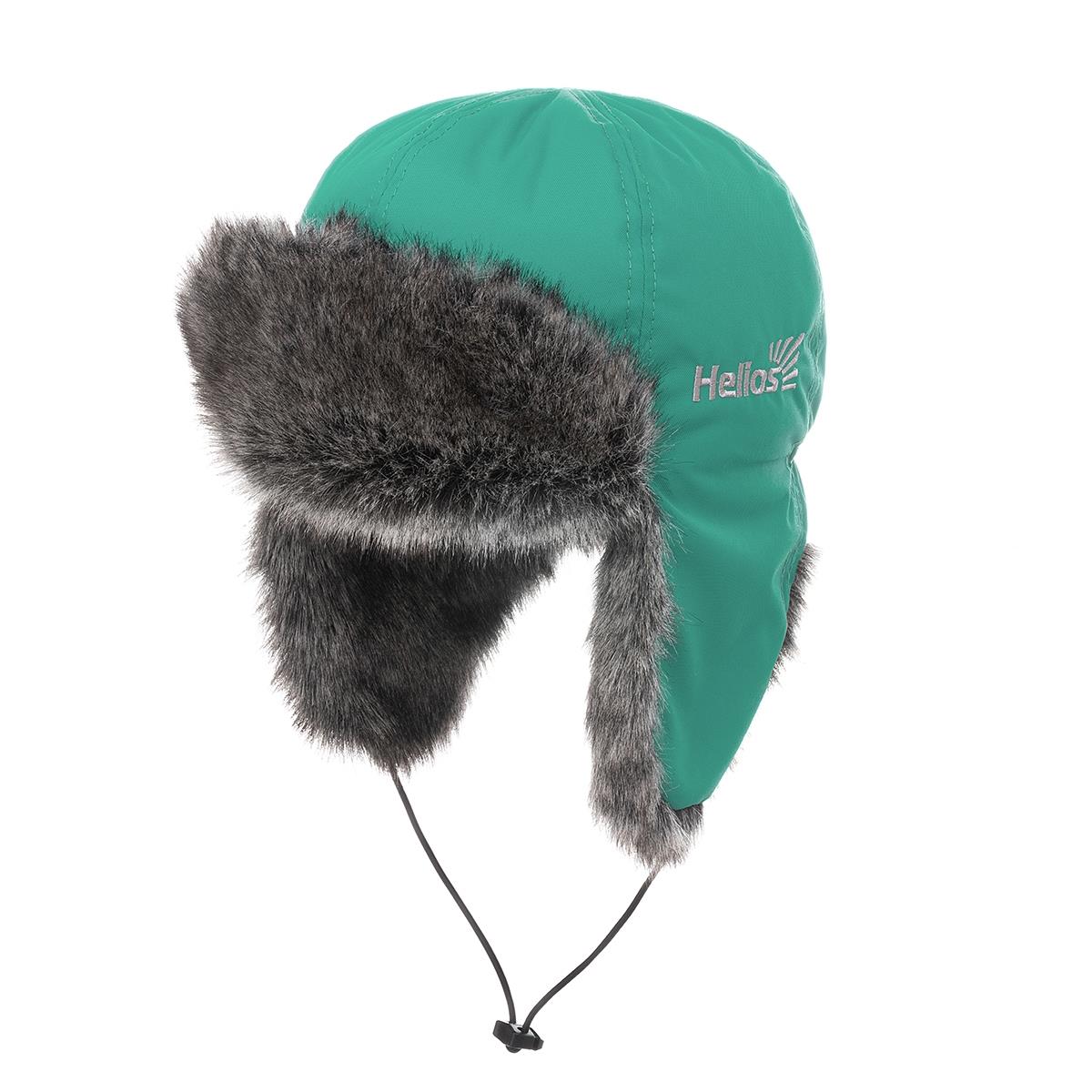 Шапка ушанка женская Helios ZABAVA aqua green р54-58 2300₽