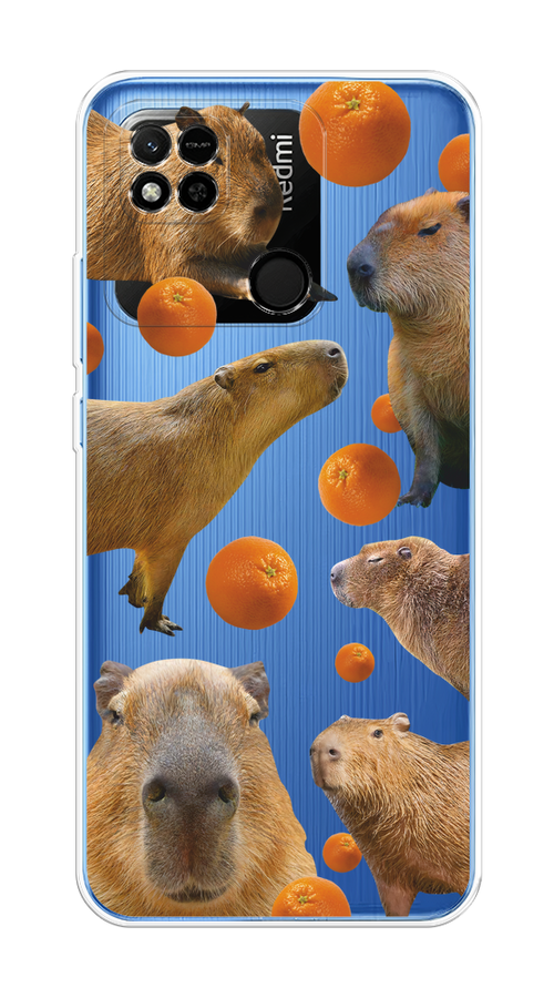 

Чехол на Xiaomi Redmi 10A "Капибара и апельсины", 313950-1