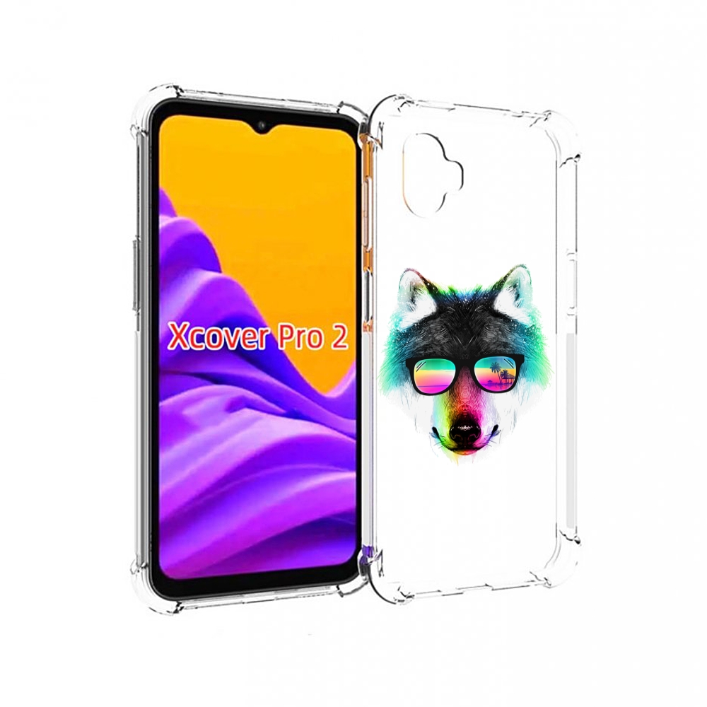 

Чехол MyPads радужный волк для Samsung Galaxy Xcover Pro 2, Прозрачный, Tocco