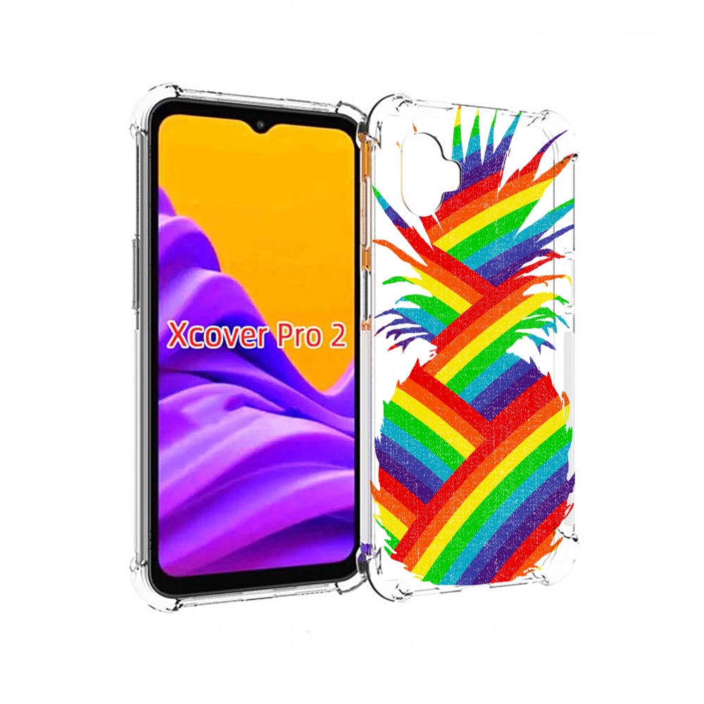 

Чехол MyPads радужный ананас для Samsung Galaxy Xcover Pro 2, Прозрачный, Tocco