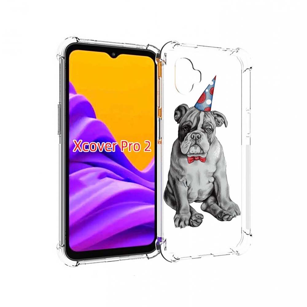 

Чехол MyPads праздничный щенок для Samsung Galaxy Xcover Pro 2, Прозрачный, Tocco