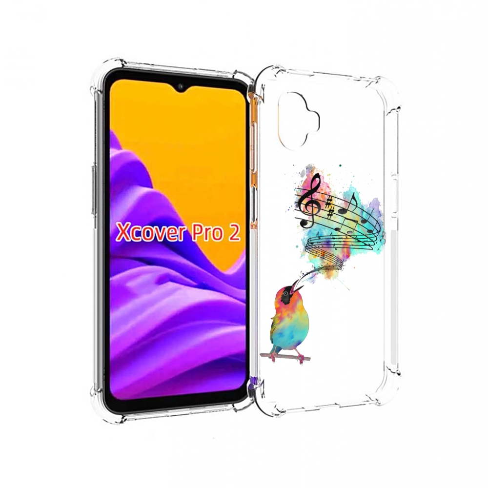 Чехол MyPads певчая птичка для Samsung Galaxy Xcover Pro 2