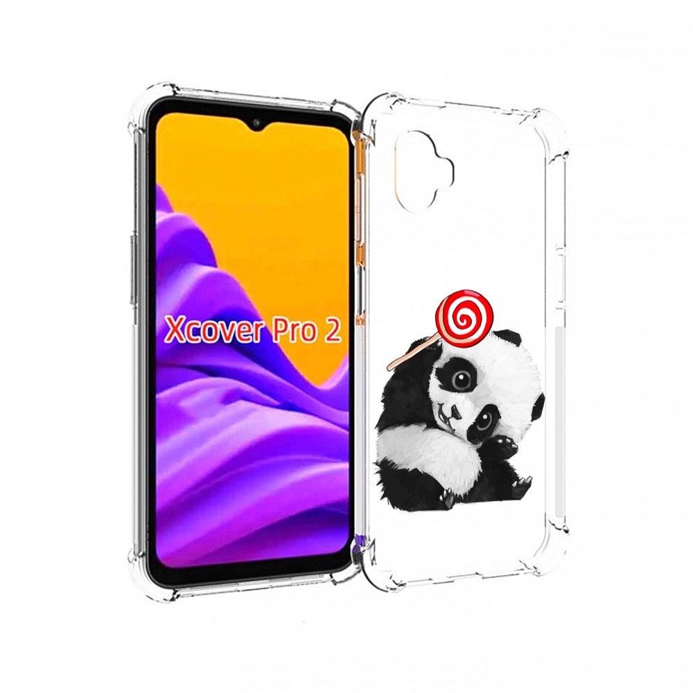 

Чехол MyPads панда с леденцом для Samsung Galaxy Xcover Pro 2, Прозрачный, Tocco