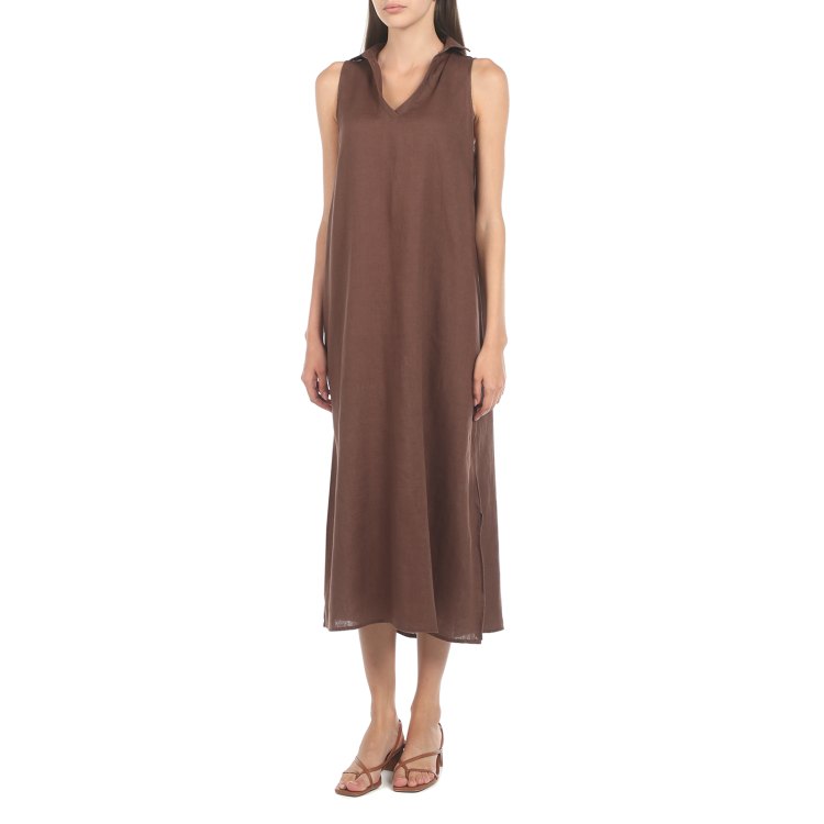 

Платье женское Maison David DRESS-2 коричневое S, Коричневый, DRESS-2