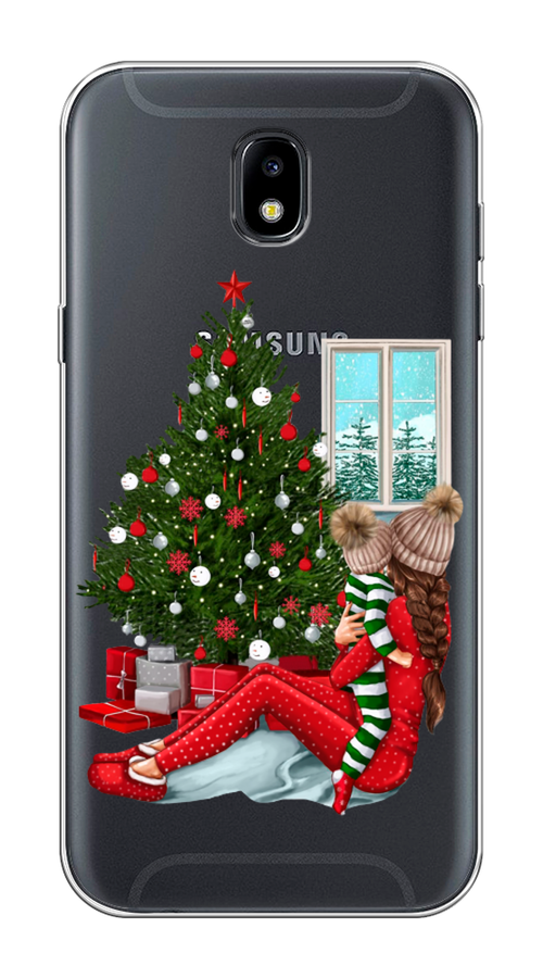 

Чехол на Samsung Galaxy J5 2017 "Новый год с мамой", Красный;зеленый;голубой, 22850-6