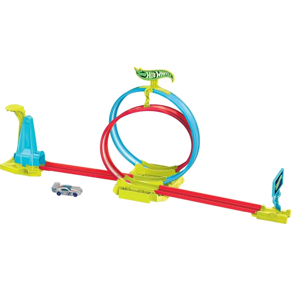 

Набор игровой Hot Wheels Action Двойной поворот HPC05, Разноцветный