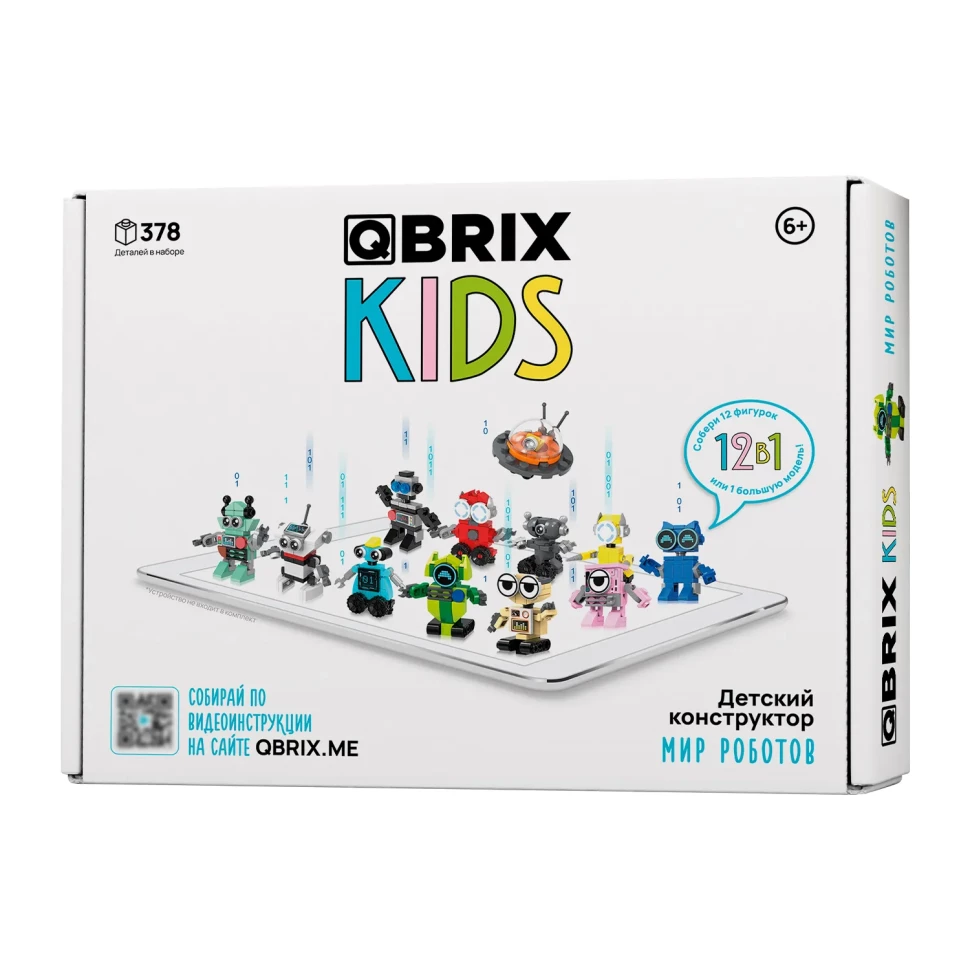 

Конструктор QBRIX Kids Мир роботов 30026