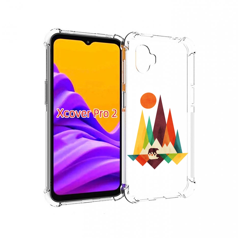 

Чехол MyPads нарисованные горы с медведем для Samsung Galaxy Xcover Pro 2, Прозрачный, Tocco