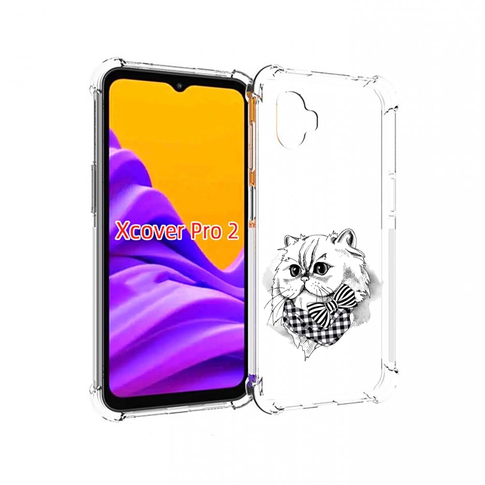 

Чехол MyPads нарисованная красивая кошечка для Samsung Galaxy Xcover Pro 2, Прозрачный, Tocco