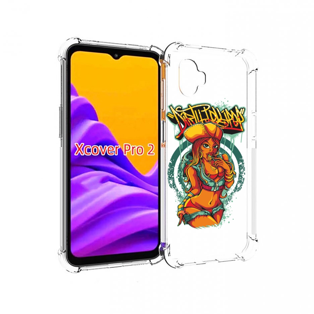 Чехол MyPads нарисованная девушка комикс для Samsung Galaxy Xcover Pro 2