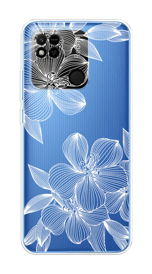 

Чехол на Xiaomi Redmi 10A "Крокус", Белый;прозрачный, 313950-1