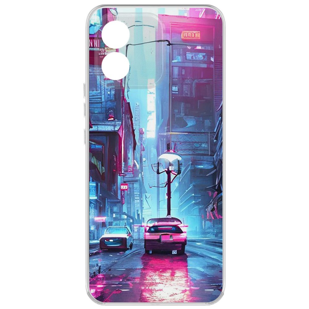 

Чехол-накладка Krutoff Clear Case Киберпанк Улица для Honor X5, Прозрачный