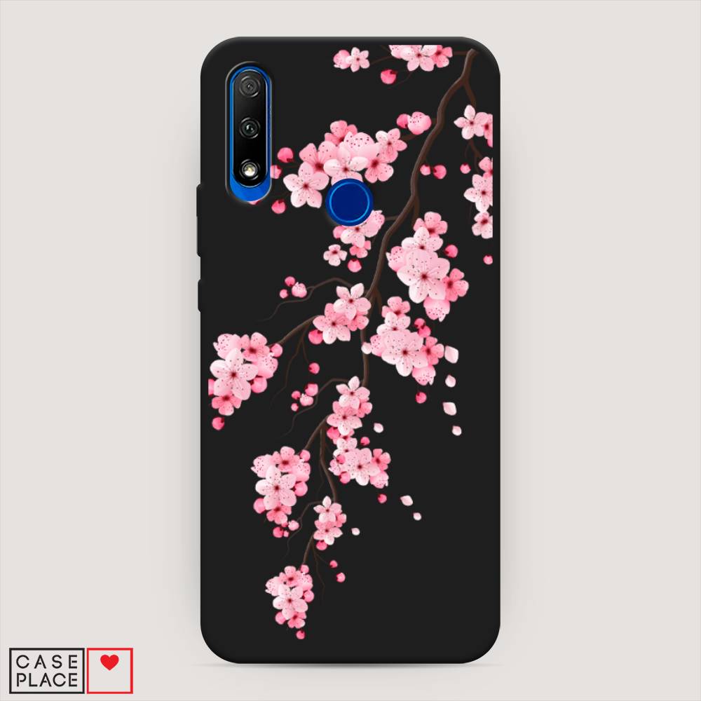 фото Чехол awog "розовая сакура" для honor 9x