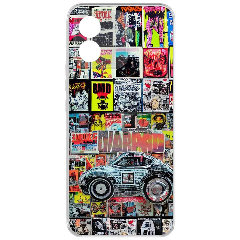 

Чехол-накладка Krutoff Clear Case Автопамфлет для Honor X5, Прозрачный