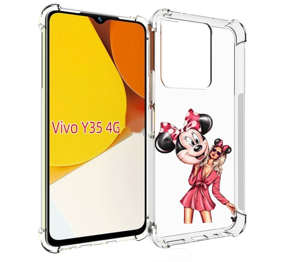 

Чехол MyPads девушка-с-шариком женский для Vivo Y35 4G 2022 / Vivo Y22, Прозрачный, Tocco