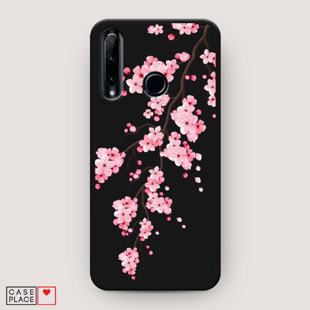 фото Чехол awog "розовая сакура" для honor 10i