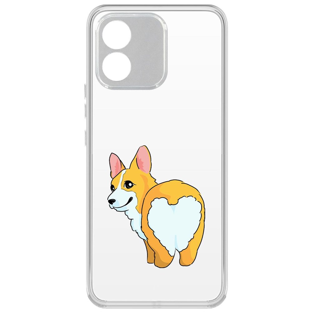 

Чехол-накладка Krutoff Clear Case Рисованный корги вид 2 для Honor X5, Прозрачный