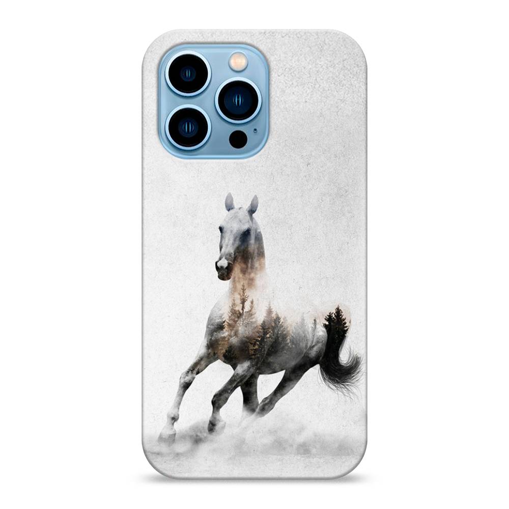 

Пластиковый чехол "Лошадь лес" на Apple iPhone 13 Pro, 14320-1