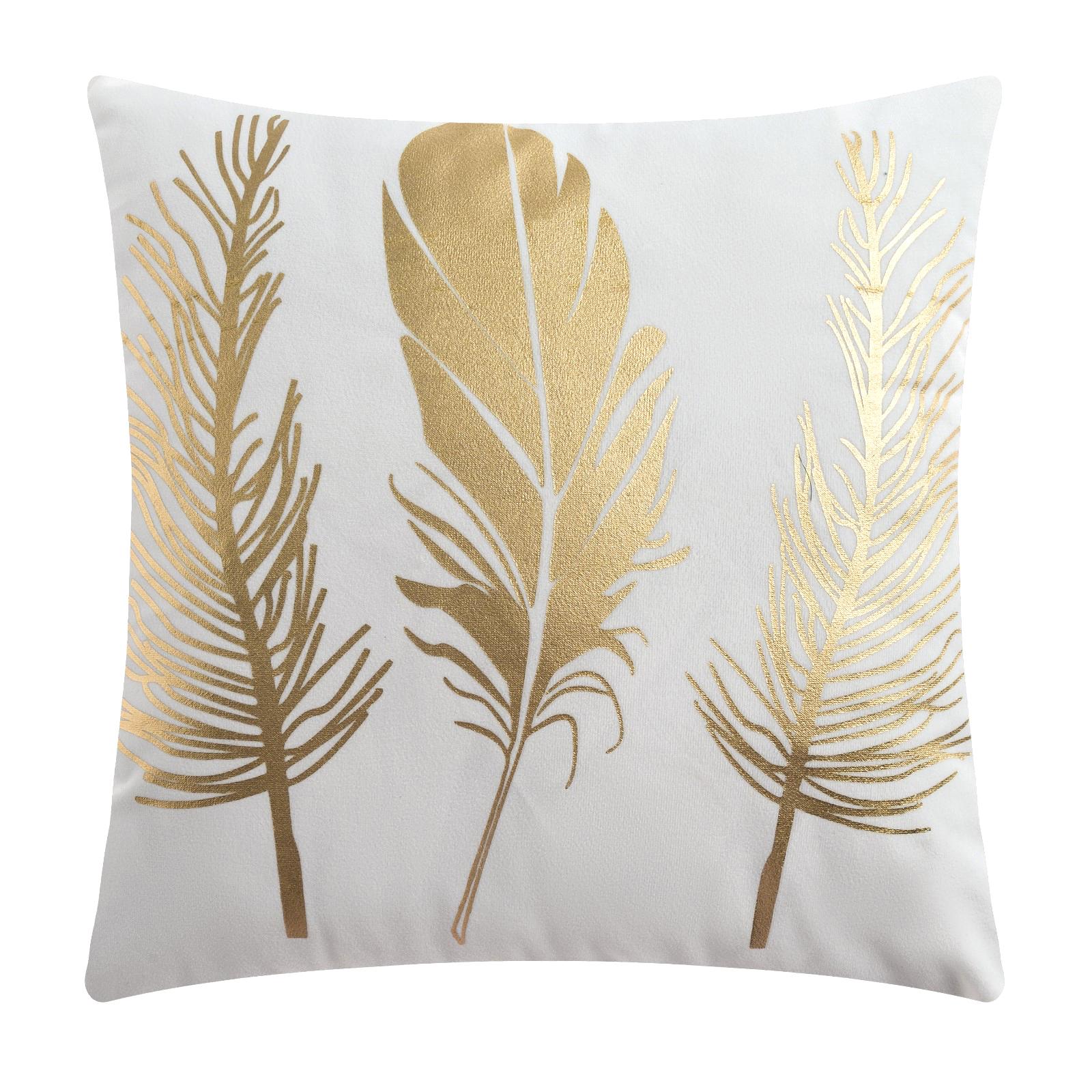 

Наволочка декоративная Этель «Перья», 43х43 см, Белый