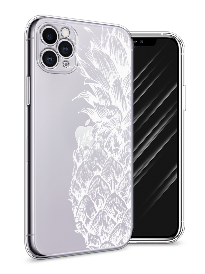 

Чехол Awog на Apple iPhone 11 Pro / Айфон 11 Pro "Ананас графика белая", Разноцветный, 12350-10
