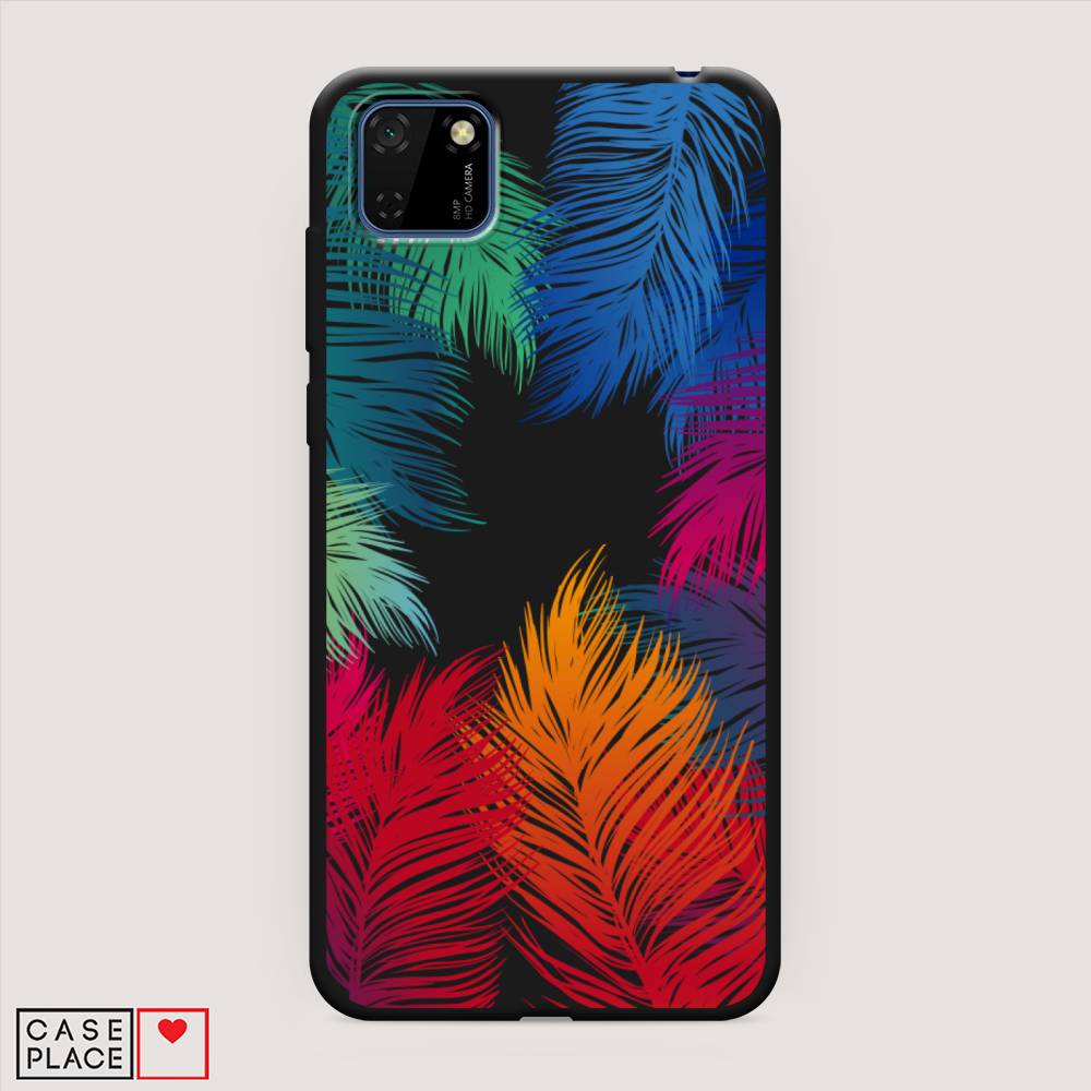 

Чехол Awog на Huawei Y5p "Рамка из перьев", Красный, 6103752-1