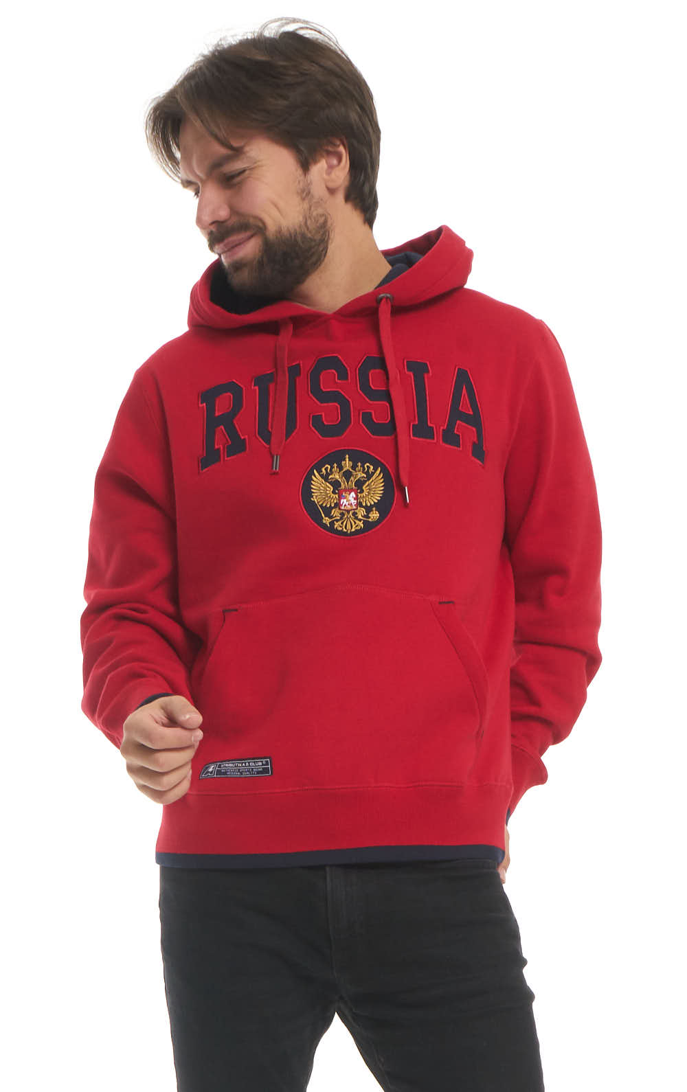 

Худи мужское Atributika&Club Россия 155350 красное S, Красный, Россия 155350