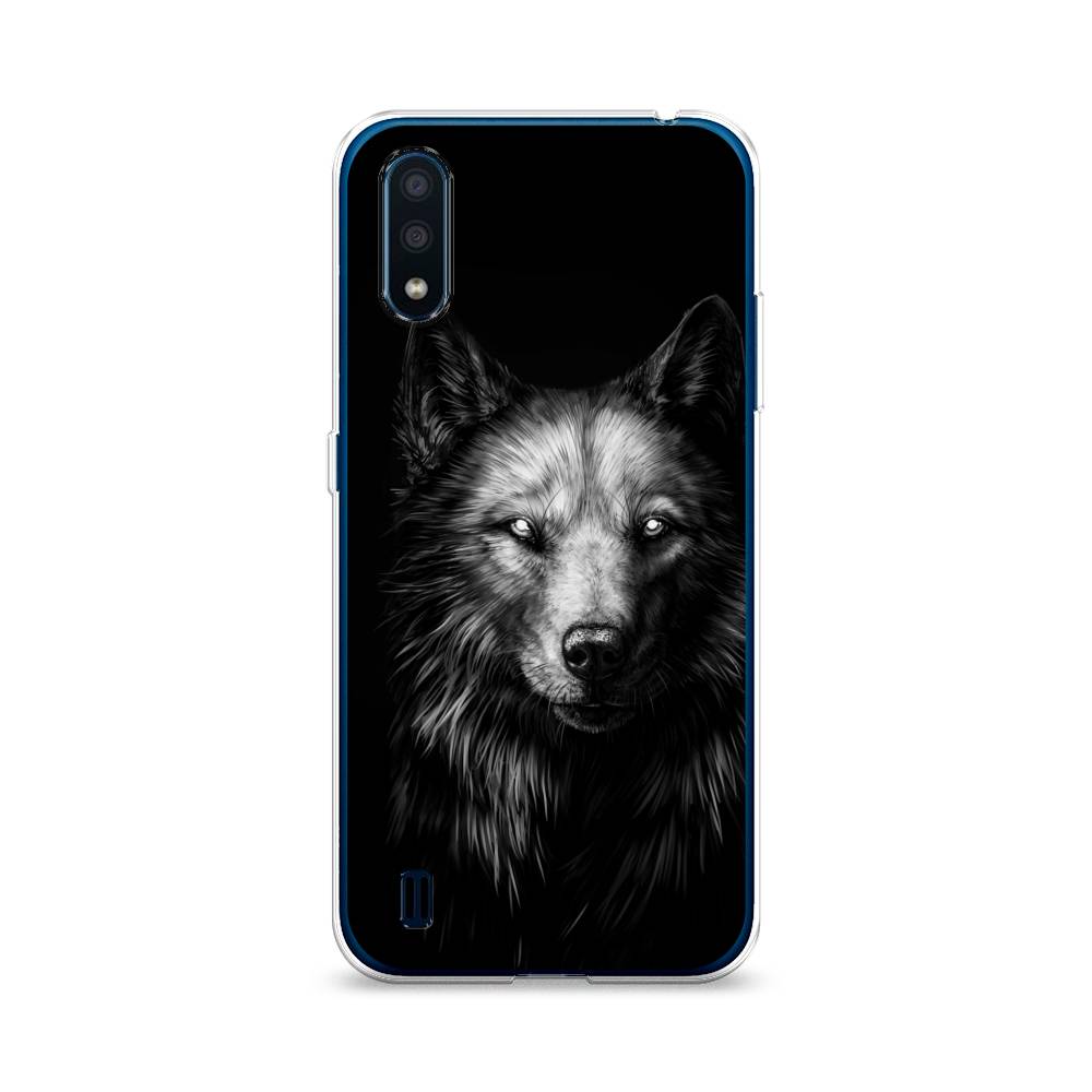 

Чехол Awog на Samsung Galaxy M01 / Самсунг M01 "Волк черно белый", Серый;бежевый;белый, 2101150-1