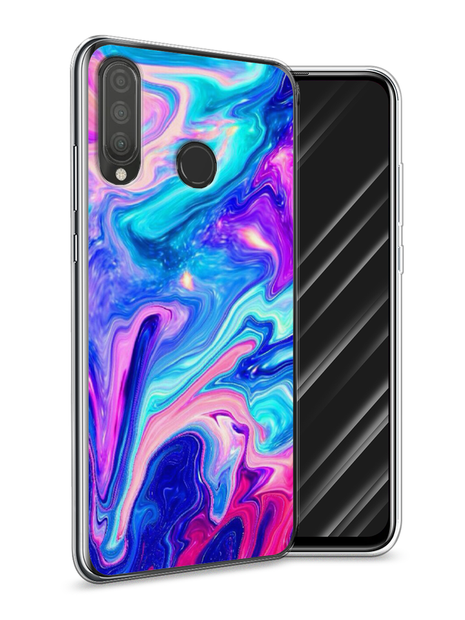 

Чехол Awog на Huawei P30 Lite "Потеки краски", Розовый, 67950-10