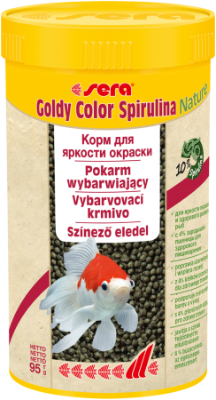 

Корм для золотых рыбок Sera GOLDY COLOR Spirulina, гранулы, 250 мл