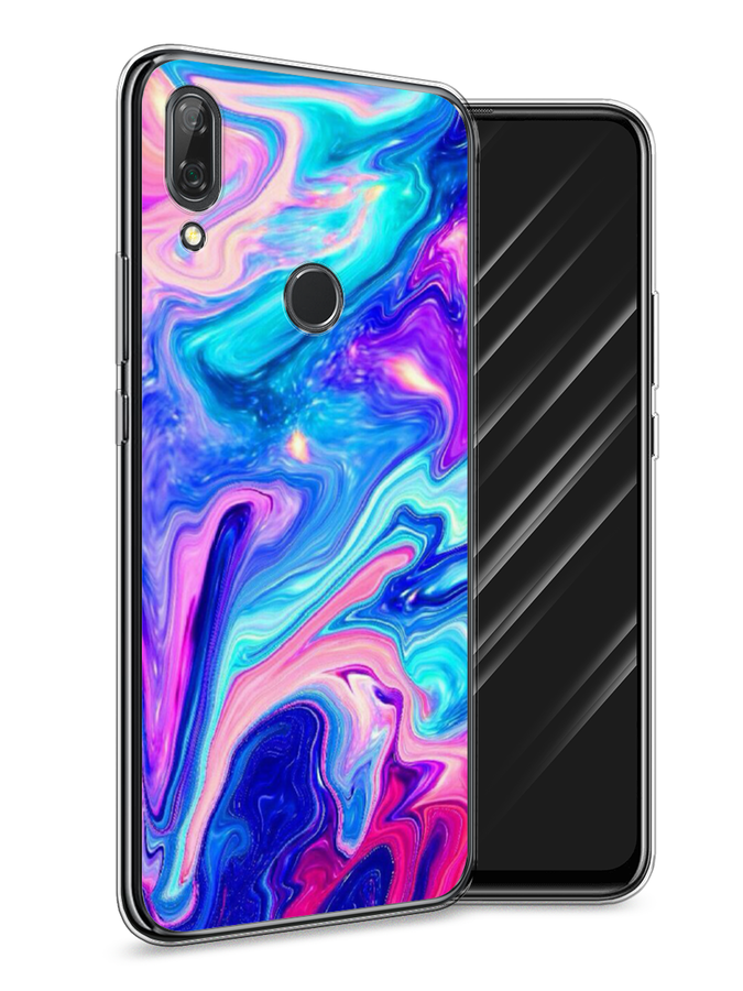 

Чехол Awog на Huawei P Smart Z "Потеки краски", Розовый, 69450-10
