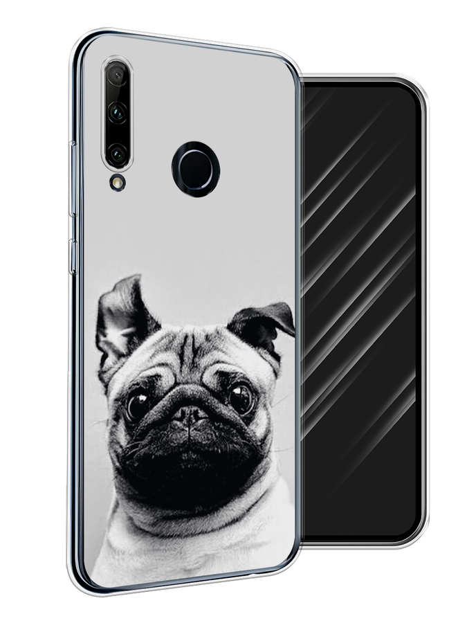 

Чехол Awog на Huawei P Smart Plus 2019 "Потеки краски", Розовый, 69250-10