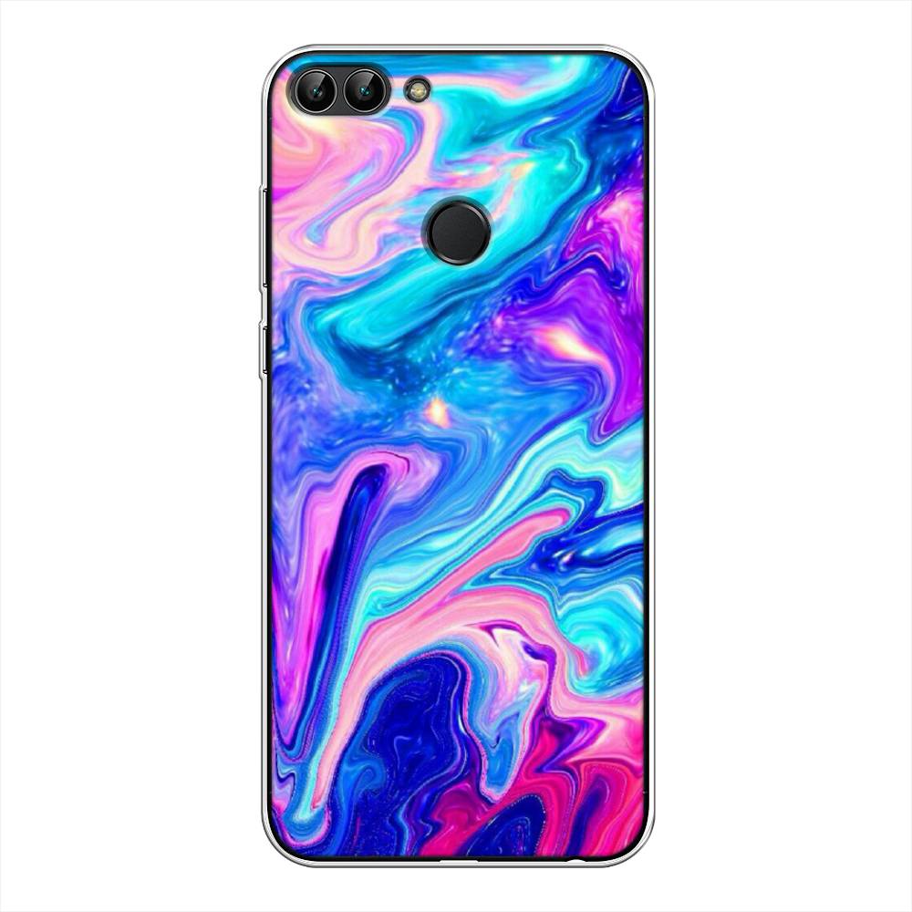 

Чехол Awog на Huawei P Smart "Потеки краски", Розовый, 64050-10
