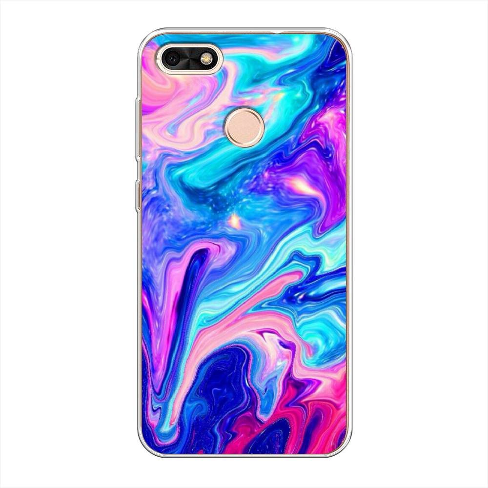

Чехол Awog на Huawei Nova Lite (2017) "Потеки краски", Розовый, 64750-10