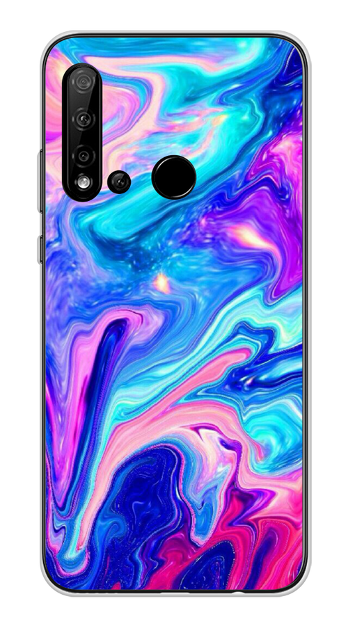 

Чехол Awog на Huawei Nova 5i "Потеки краски", Розовый, 69850-10