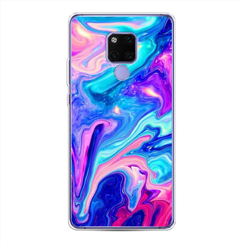 

Чехол Awog на Huawei Mate 20X "Потеки краски", Розовый, 66950-10