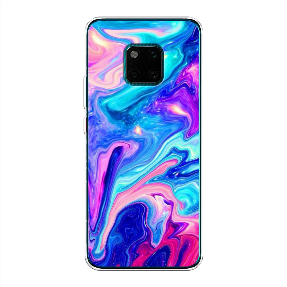 

Чехол Awog на Huawei Mate 20 Pro "Потеки краски", Розовый, 67050-10