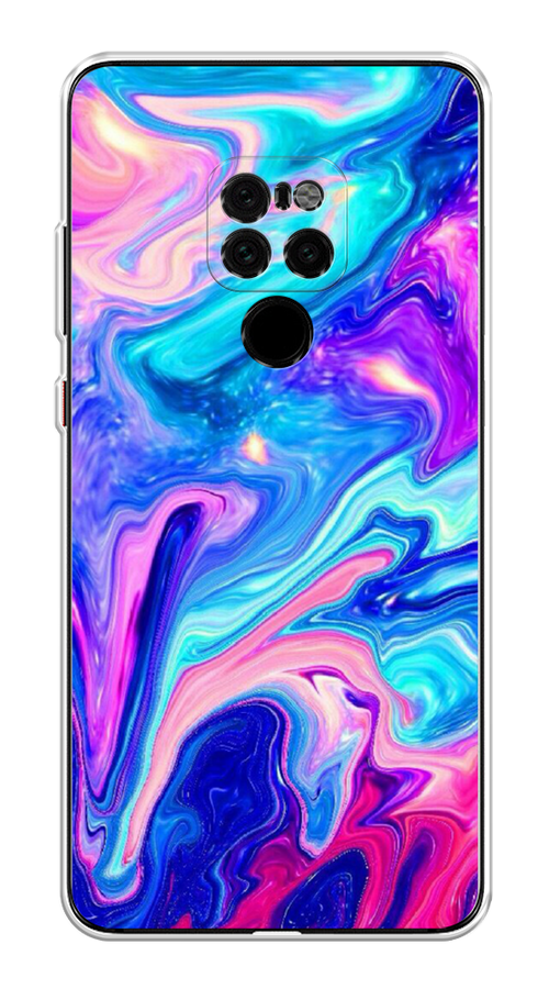 

Чехол Awog на Huawei Mate 20 "Потеки краски", Розовый, 66850-10