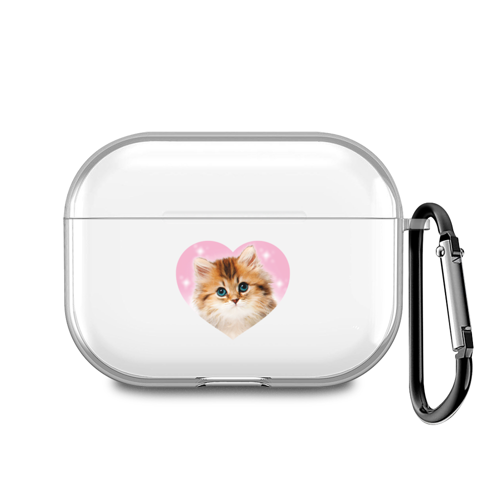 

Чехол для наушников AirPods Pro 2 "Котик в сердечке", AIPC-440-9E-1