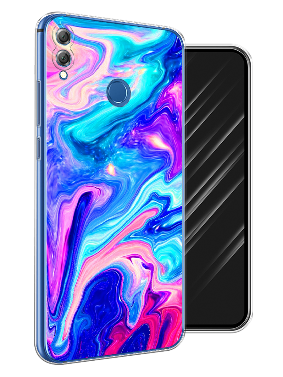 

Чехол Awog на Honor 8X "Потеки краски", Розовый, 66750-10