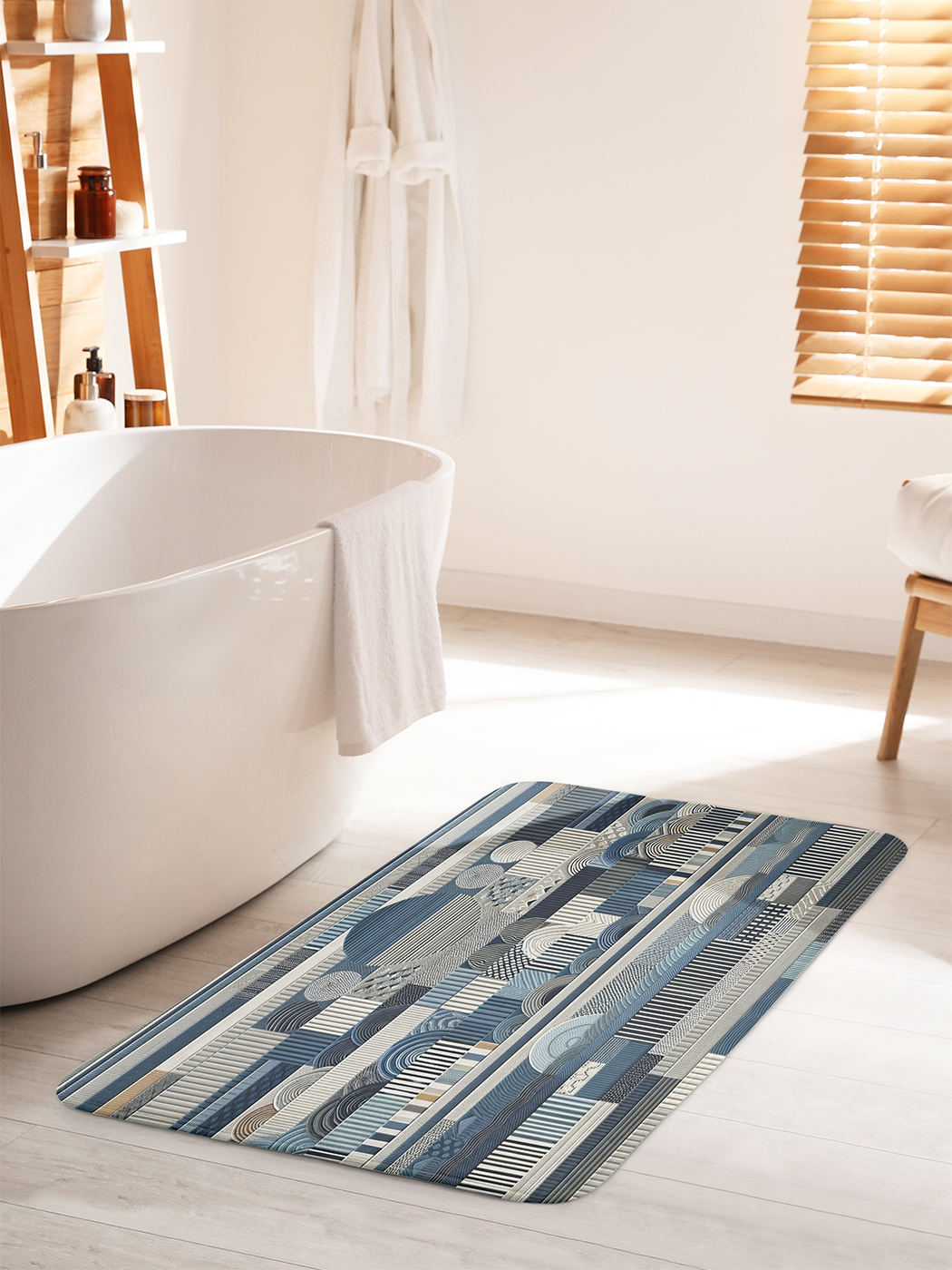

Коврик для ванной туалета душа JoyArty "Плиточная композиция", bath_sd1872_60x100