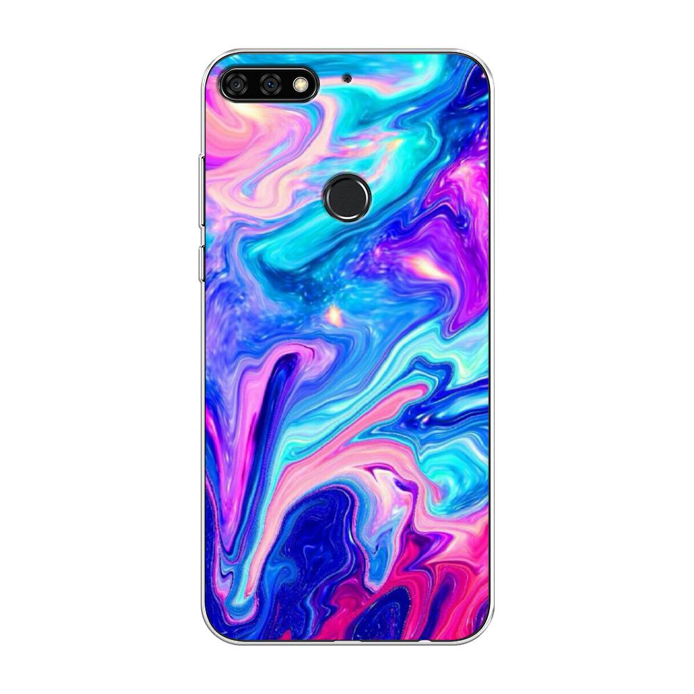 

Чехол Awog на Honor 7C Pro "Потеки краски", Розовый, 65550-10