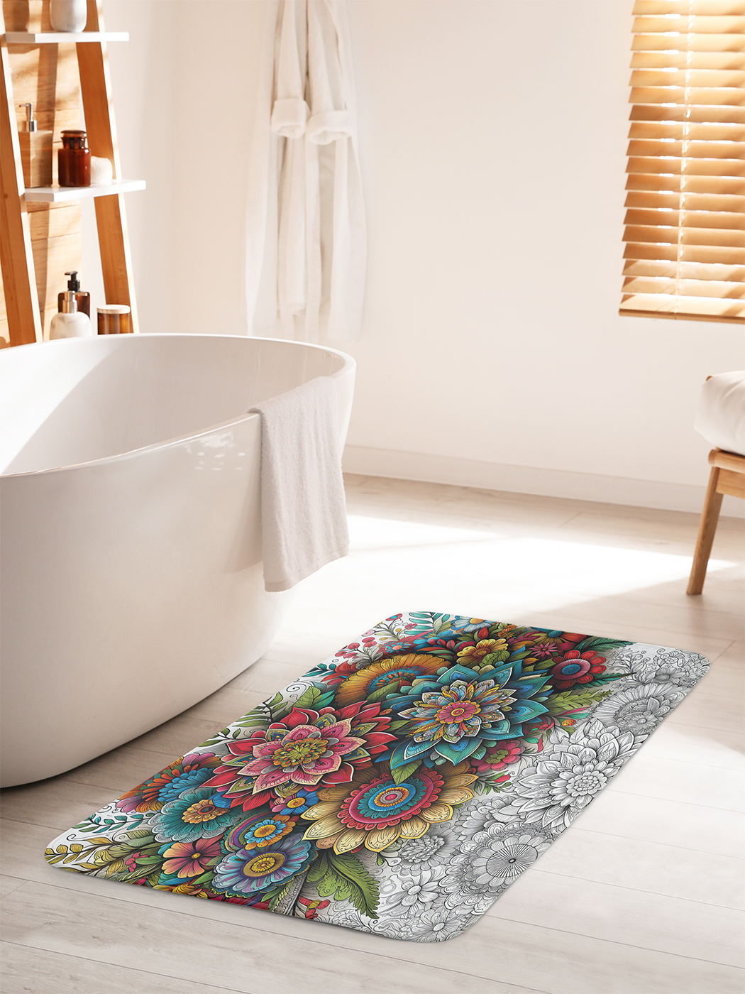 

Коврик для ванной туалета душа JoyArty "Вдохновение", bath_sd1859_60x100