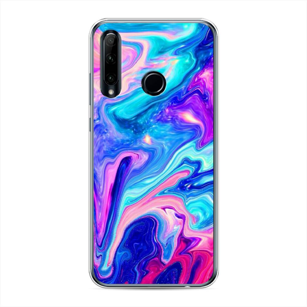 фото Чехол awog "потеки краски" для honor 10i