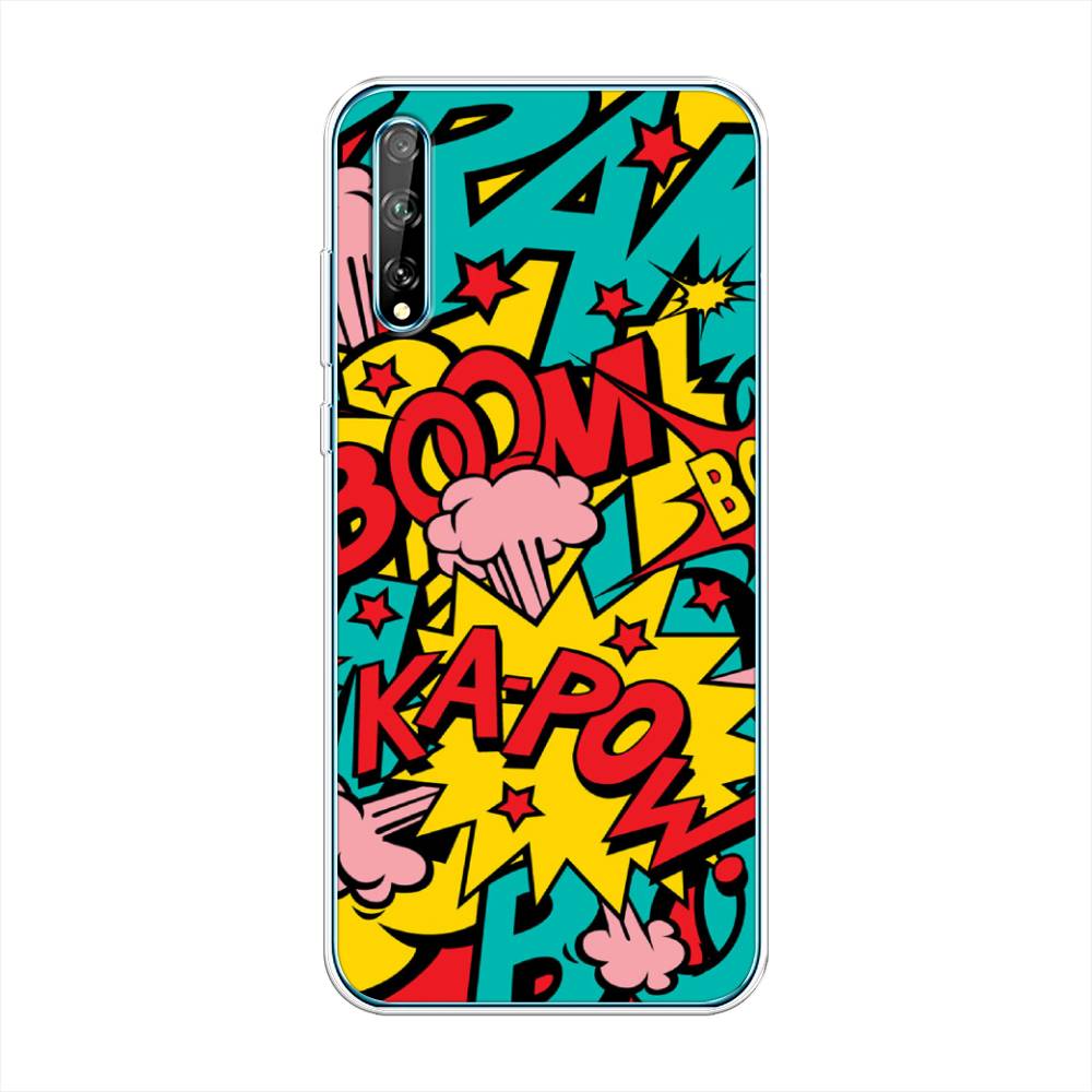 

Чехол Awog на Huawei Y8p "Постер pop art", Голубой;желтый;красный, 6103450-9